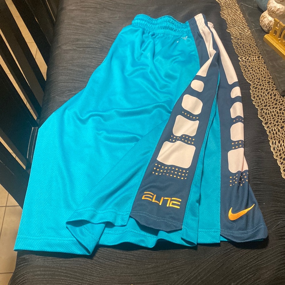 Nike basketball shorts XXL turquoise, and orange